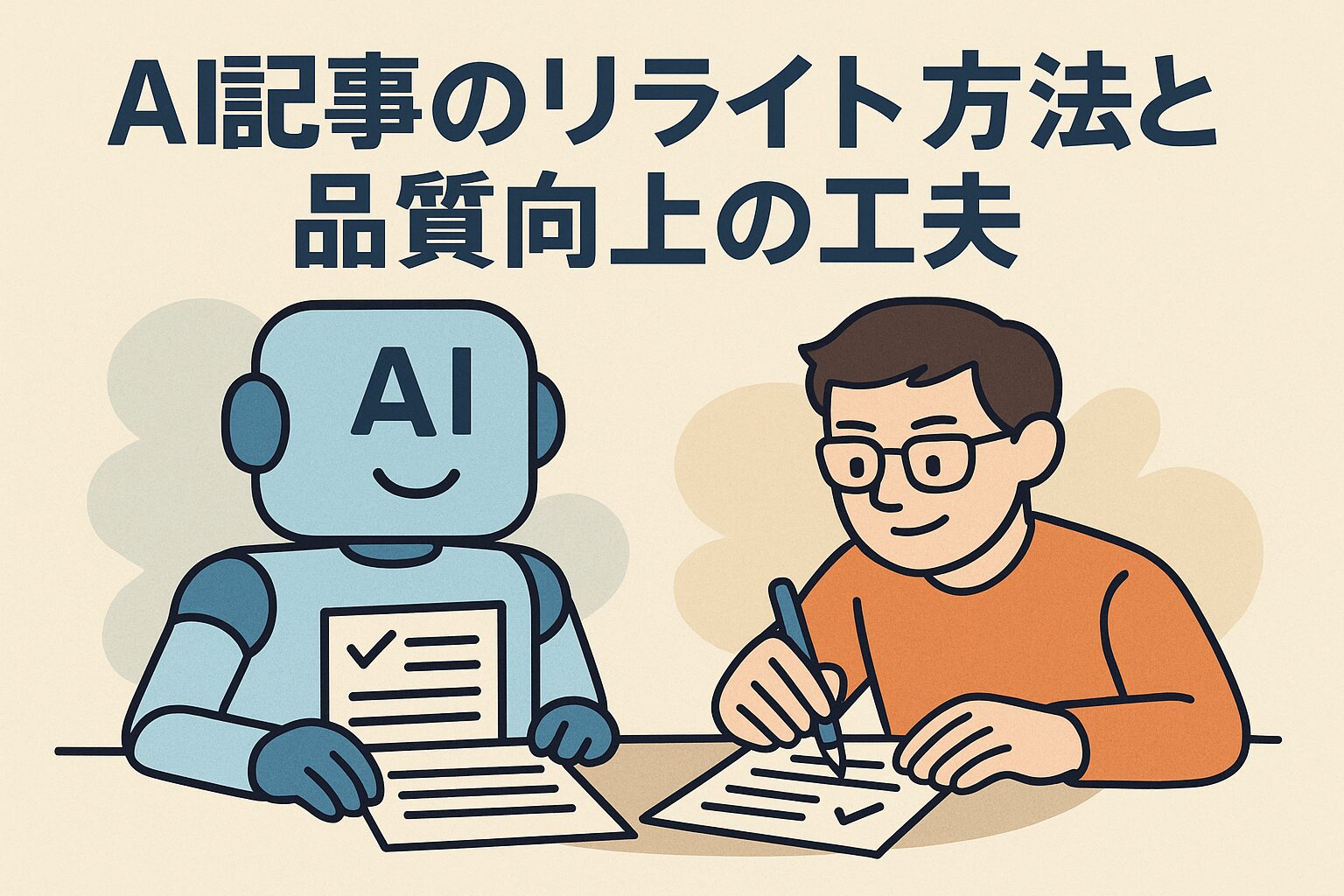 「AI記事のリライト方法と品質向上の工夫」サムネイル