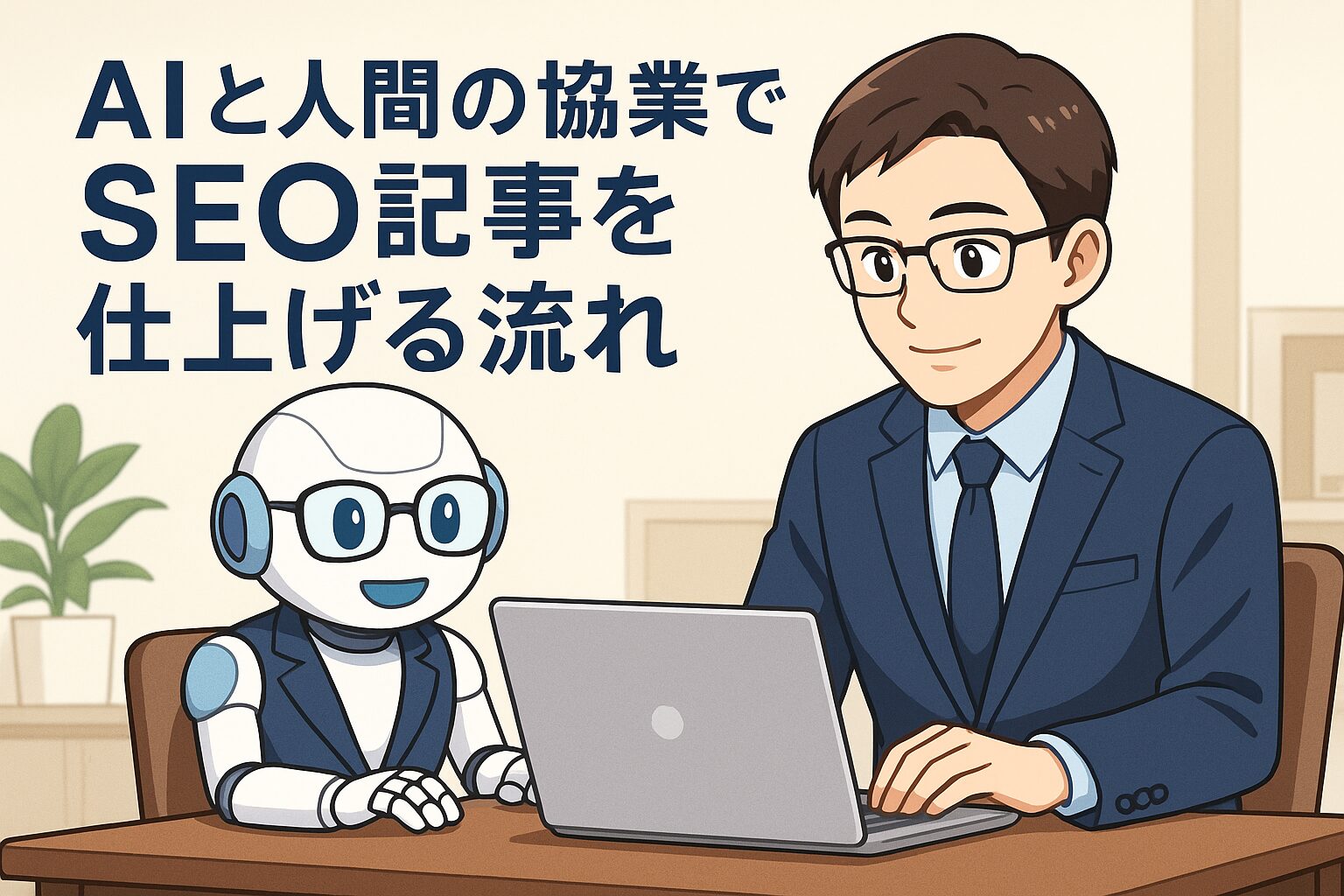 「AIと人間の協業でSEO記事を仕上げる流れ」のサムネイル