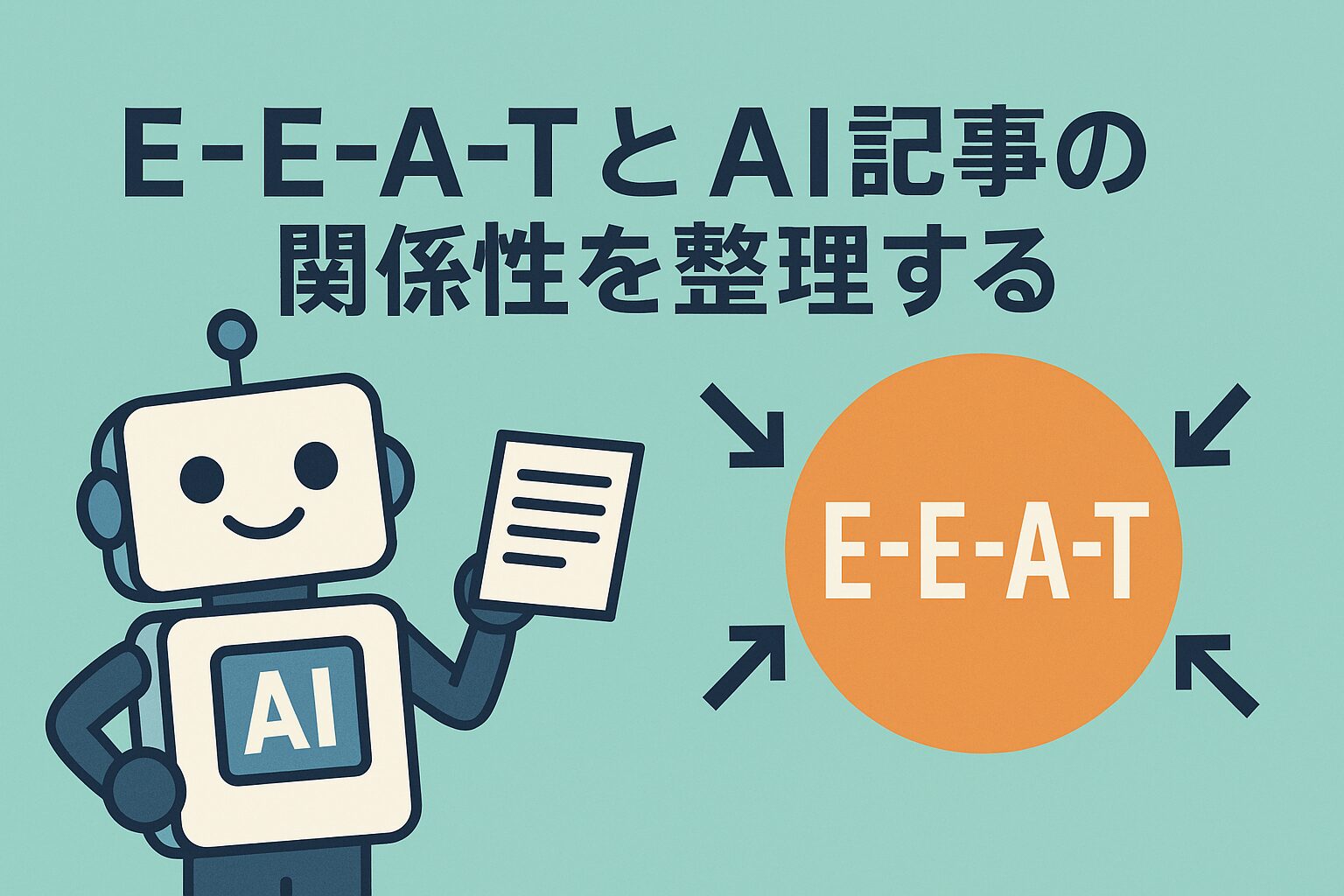 「E-E-A-TとAI記事の関係性を整理する」サムネイル