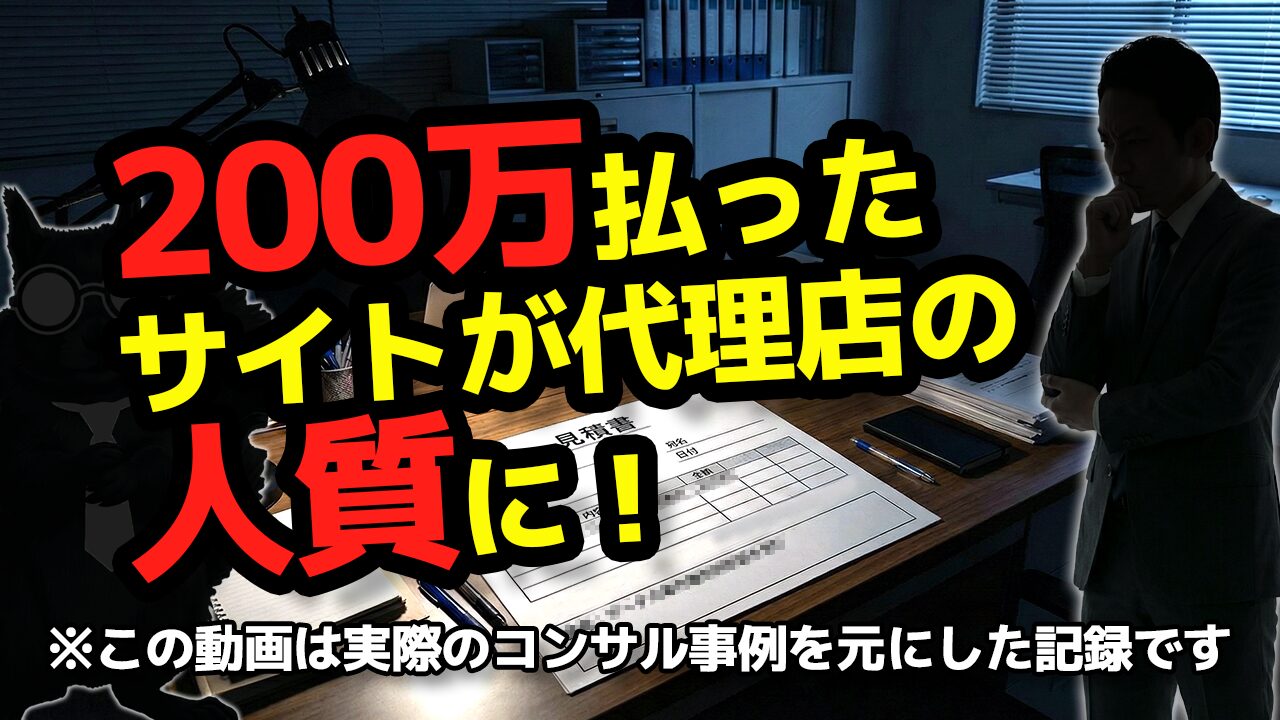 200万払ったサイトが代理店の人質に！